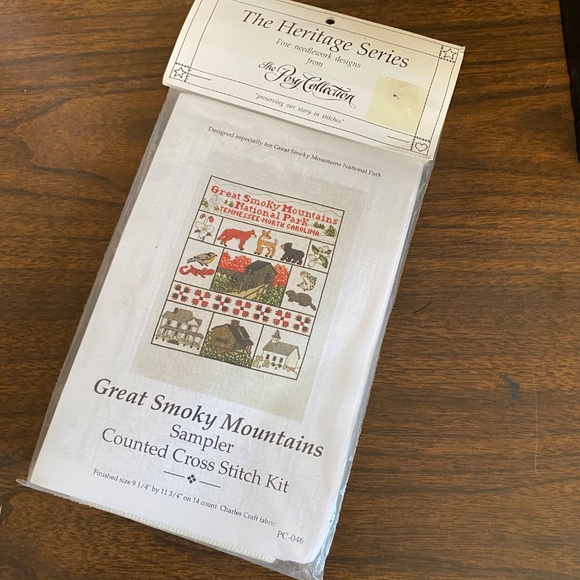 Cross Stitch Sampler Kit Great Smokey Mountains National Park Sealed Package - Picture 7 of 7